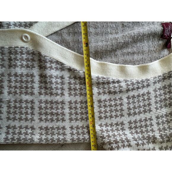 Cambridge Classics Grandpacore Cardigan Men’s M Wool Blend Houndstooth Knit - Picture 6 of 6